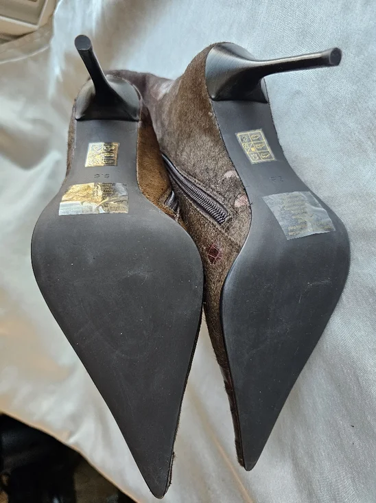 Jeffrey Campbell Proposal Boots in in Brown Croc Sz 6.5 - Picture 12 of 16